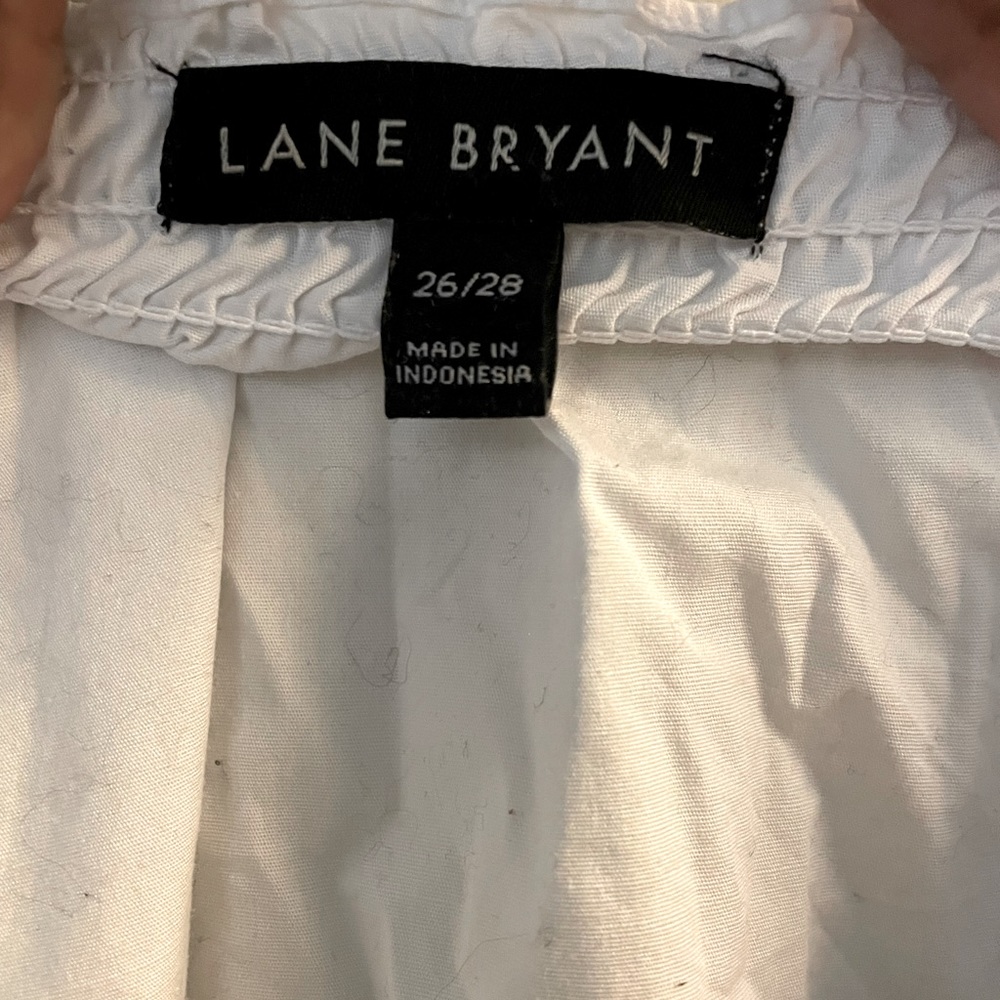 This is white embroidery top that I got from Lane Bryant last year & wore twice.
